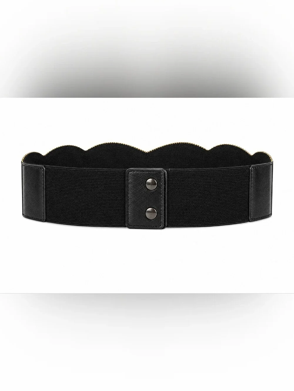 Boho Stone Hand Beaded Wide Stretch Waist Belt Snap Closure
